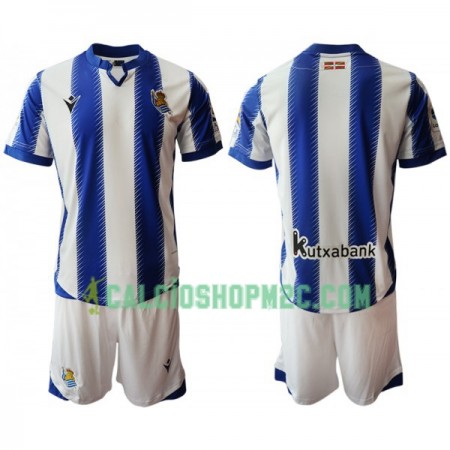 Real Sociedad Bambino Maglia Prima 2019/2020 Manica Corta (+ Pantaloncini)